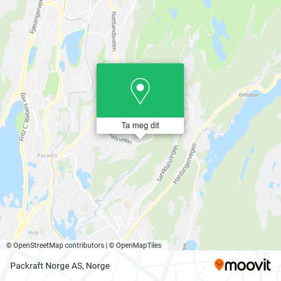 Packraft Norge AS kart