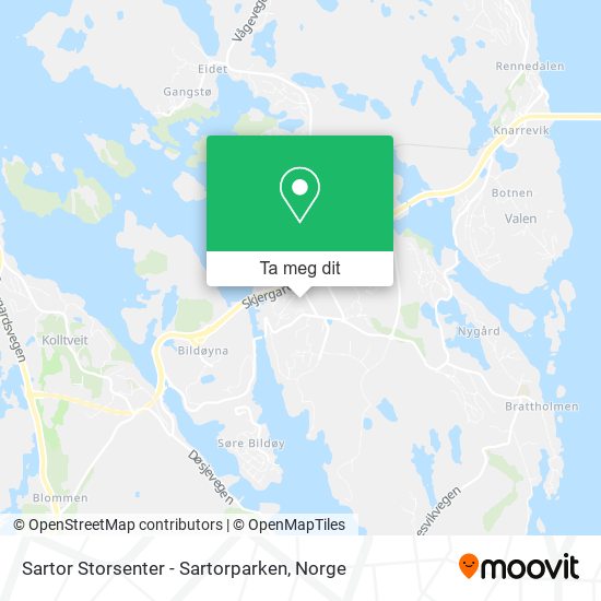 Sartor Storsenter - Sartorparken kart