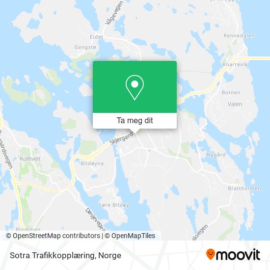 Sotra Trafikkopplæring kart
