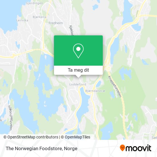 The Norwegian Foodstore kart