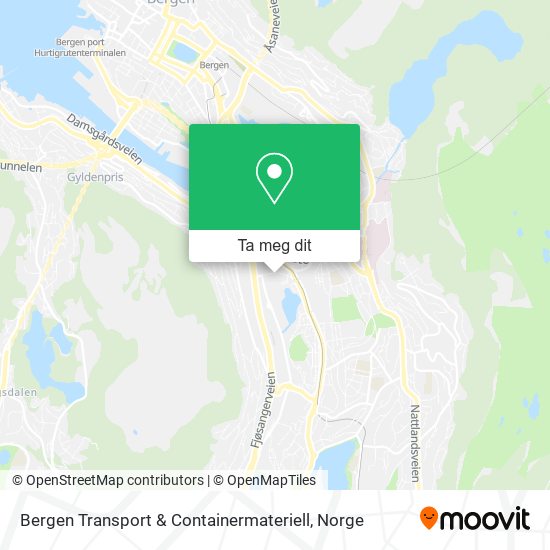 Bergen Transport & Containermateriell kart