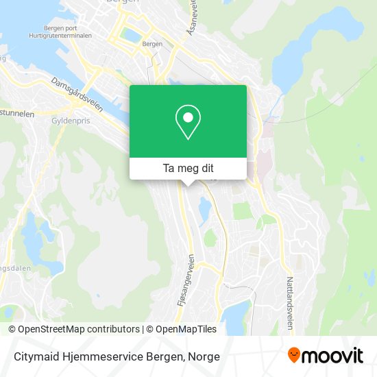 Citymaid Hjemmeservice Bergen kart