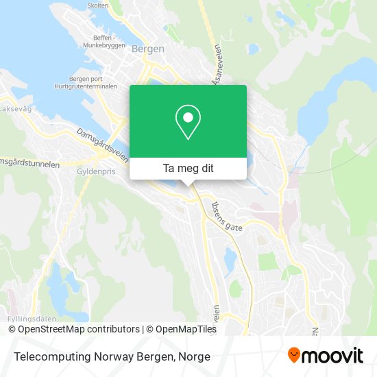 Telecomputing Norway Bergen kart