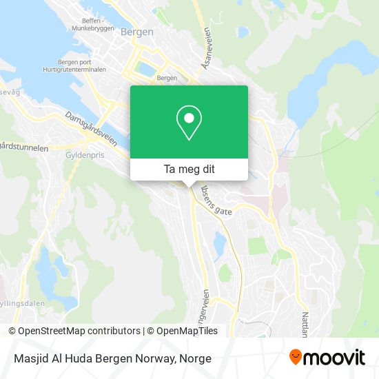 Masjid Al Huda Bergen Norway kart