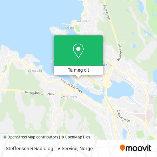 Steffensen R Radio og TV Service kart