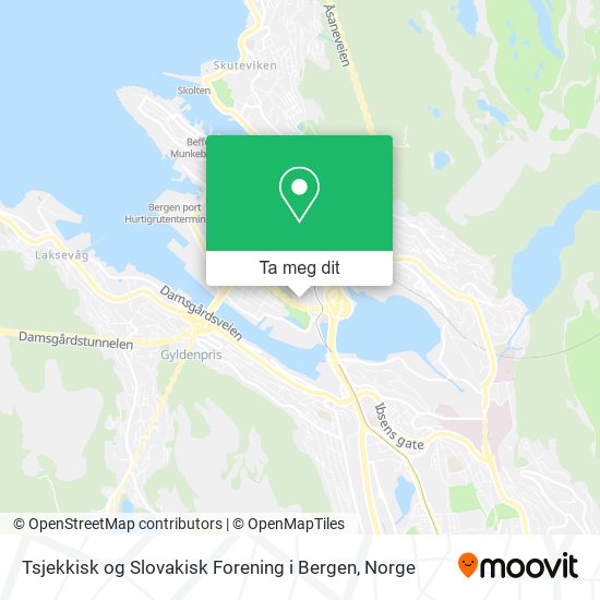 Tsjekkisk og Slovakisk Forening i Bergen kart