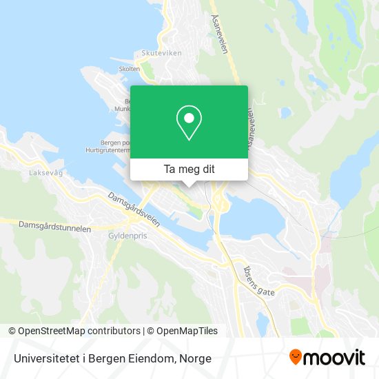 Universitetet i Bergen Eiendom kart