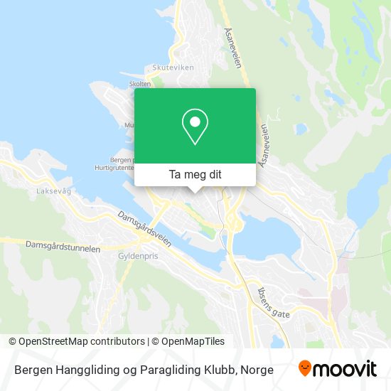 Bergen Hanggliding og Paragliding Klubb kart
