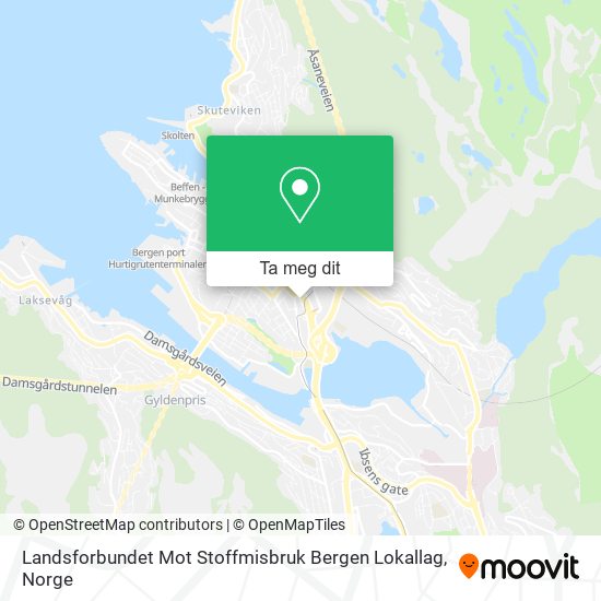 Landsforbundet Mot Stoffmisbruk Bergen Lokallag kart