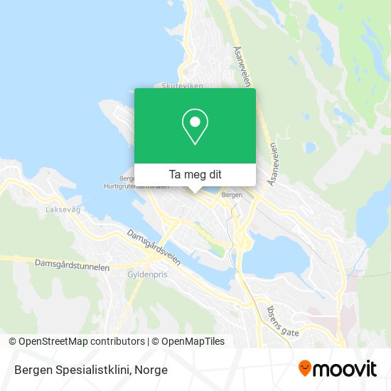 Bergen Spesialistklini kart