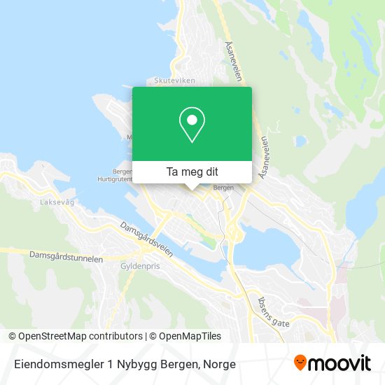 Eiendomsmegler 1 Nybygg Bergen kart