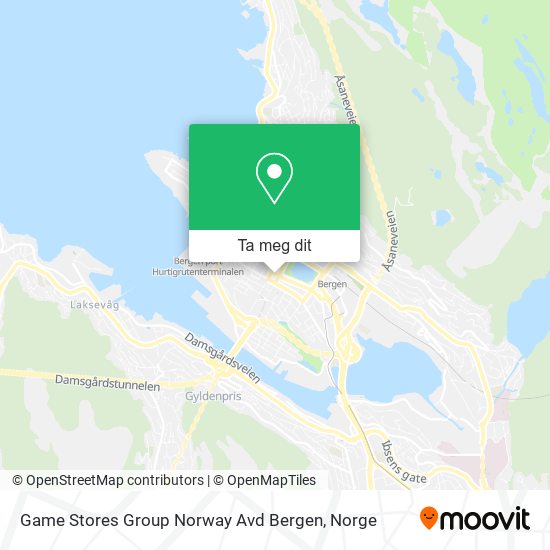 Game Stores Group Norway Avd Bergen kart