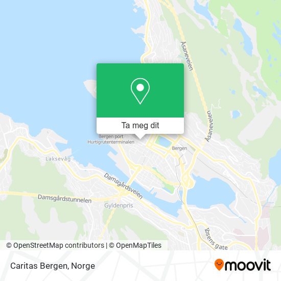 Caritas Bergen kart