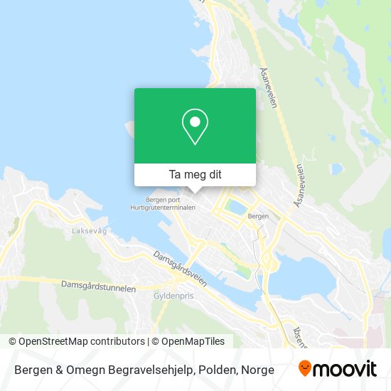 Bergen & Omegn Begravelsehjelp, Polden kart