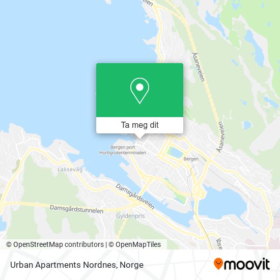 Urban Apartments Nordnes kart