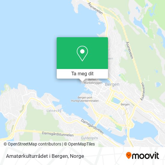Amatørkulturrådet i Bergen kart