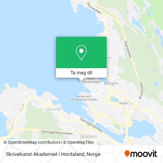Skrivekunst Akademiet i Hordaland kart
