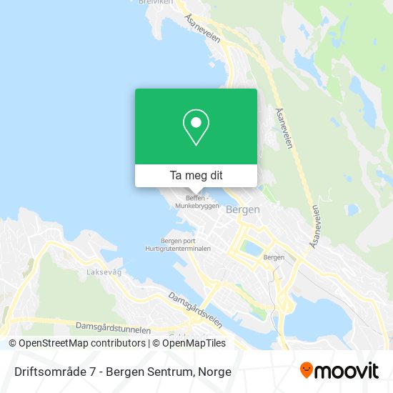 Driftsområde 7 - Bergen Sentrum kart