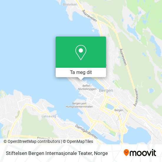 Stiftelsen Bergen Internasjonale Teater kart
