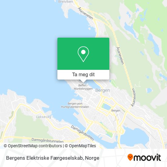 Bergens Elektriske Færgeselskab kart