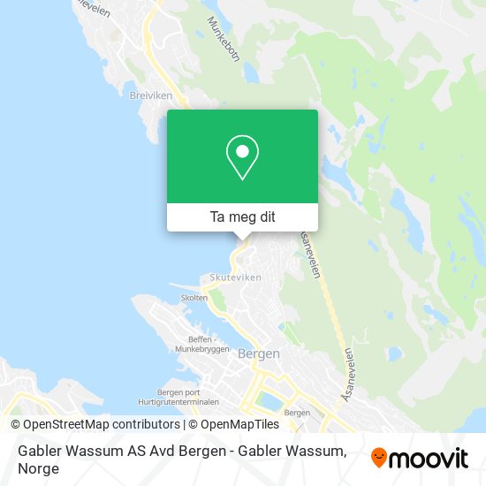 Gabler Wassum AS Avd Bergen - Gabler Wassum kart