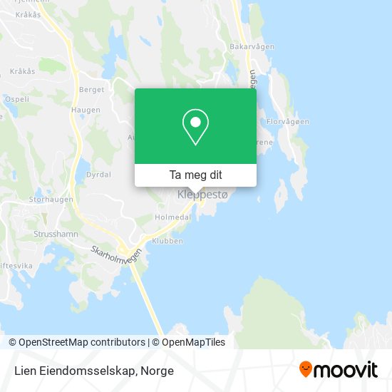 Lien Eiendomsselskap kart