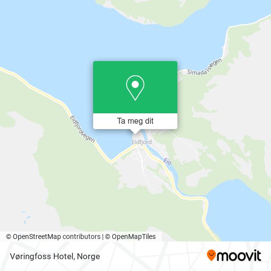 Vøringfoss Hotel kart