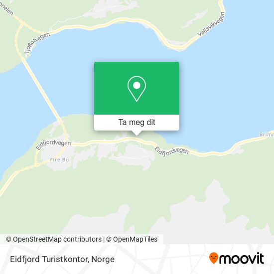 Eidfjord Turistkontor kart