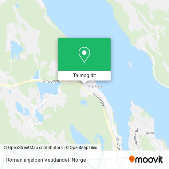 Romaniahjelpen Vestlandet kart