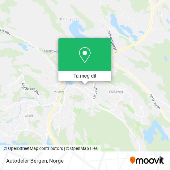 Autodeler Bergen kart