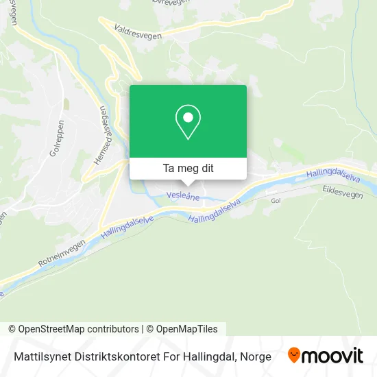 Mattilsynet Distriktskontoret For Hallingdal kart