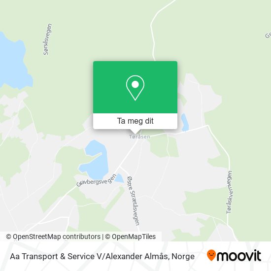 Aa Transport & Service V / Alexander Almås kart
