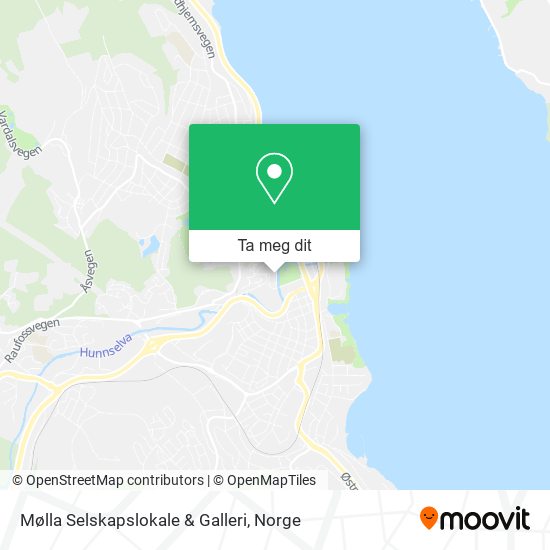 Mølla Selskapslokale & Galleri kart