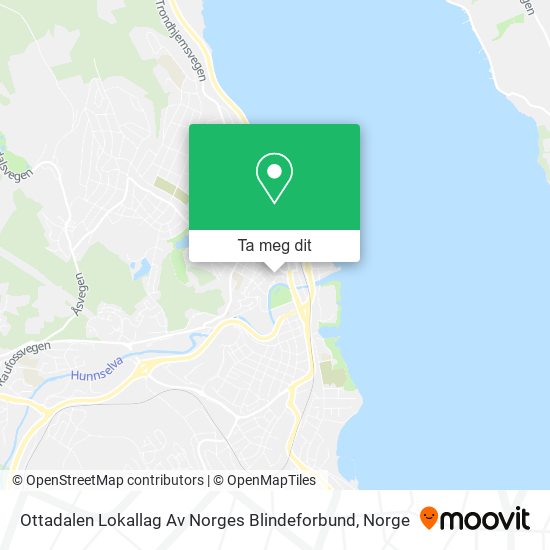 Ottadalen Lokallag Av Norges Blindeforbund kart