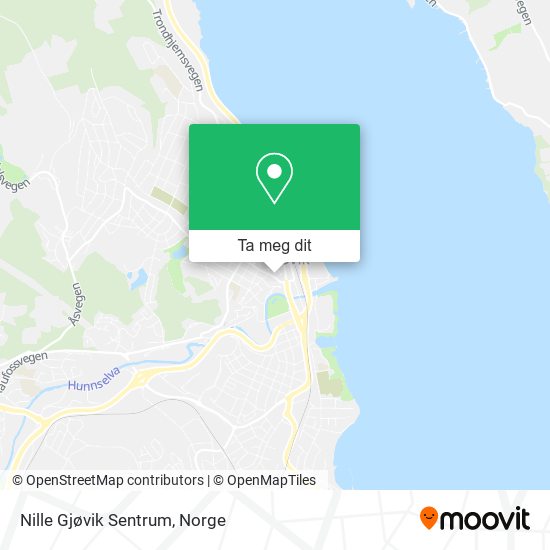 Nille Gjøvik Sentrum kart