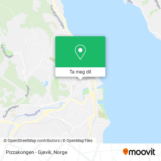 Pizzakongen - Gjøvik kart