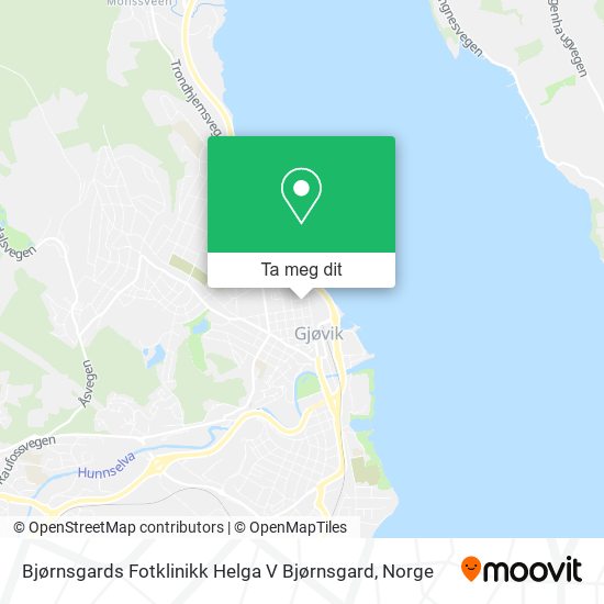 Bjørnsgards Fotklinikk Helga V Bjørnsgard kart