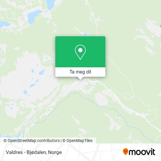 Valdres - Bjødalen kart