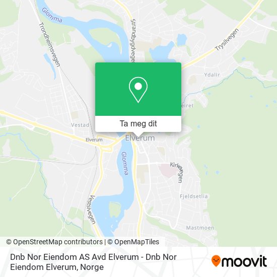 Dnb Nor Eiendom AS Avd Elverum - Dnb Nor Eiendom Elverum kart