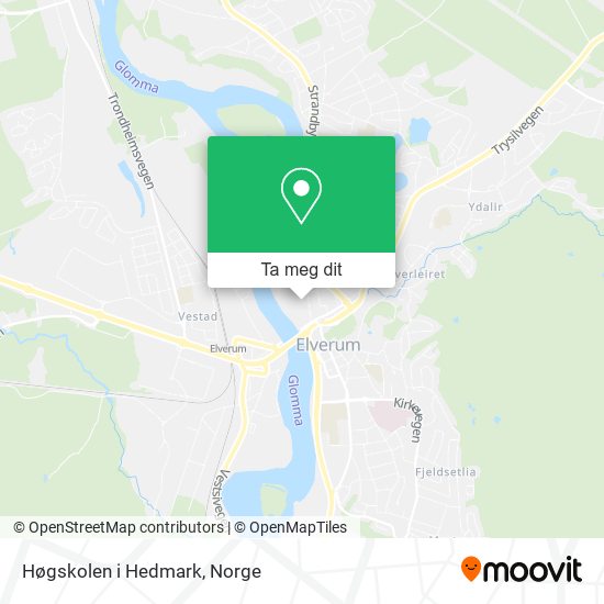 Høgskolen i Hedmark kart