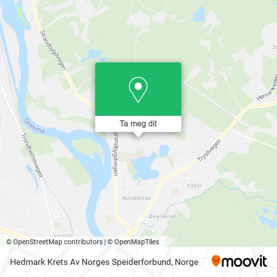 Hedmark Krets Av Norges Speiderforbund kart