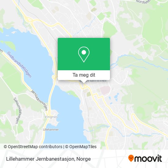 Lillehammer Jernbanestasjon kart