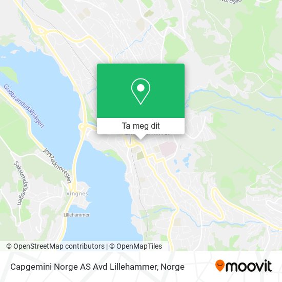Capgemini Norge AS Avd Lillehammer kart