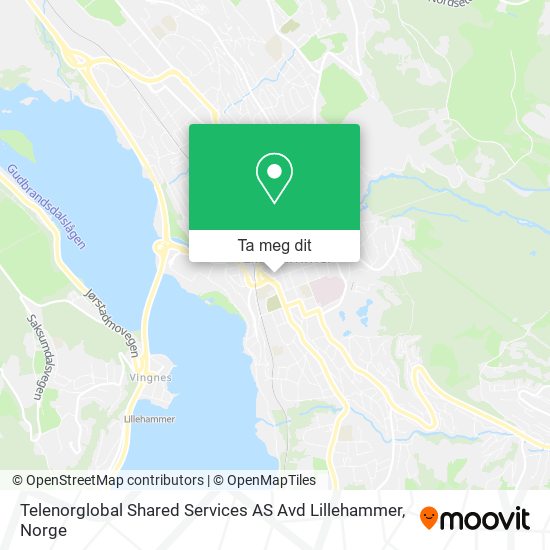 Telenorglobal Shared Services AS Avd Lillehammer kart