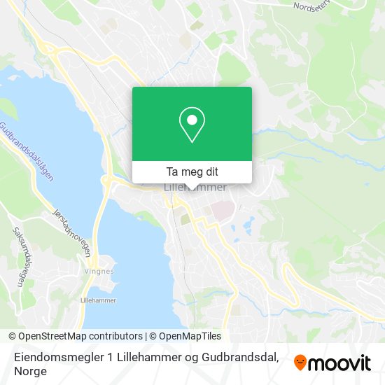 Eiendomsmegler 1 Lillehammer og Gudbrandsdal kart