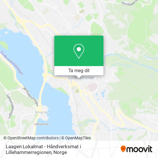 Laagen Lokalmat - Håndverksmat i Lillehammerregionen kart