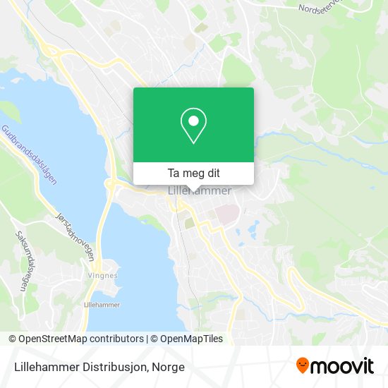Lillehammer Distribusjon kart