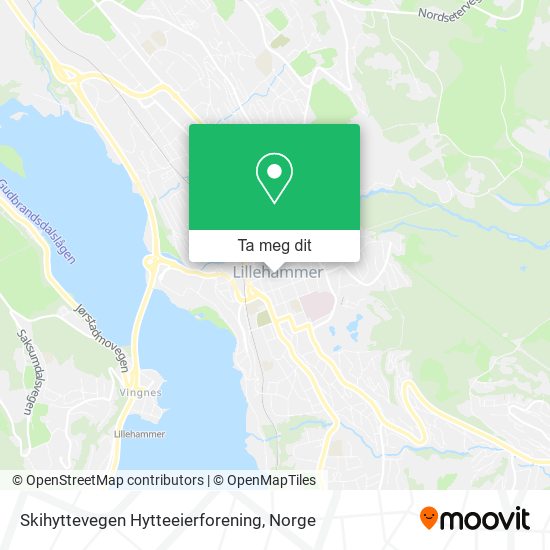 Skihyttevegen Hytteeierforening kart