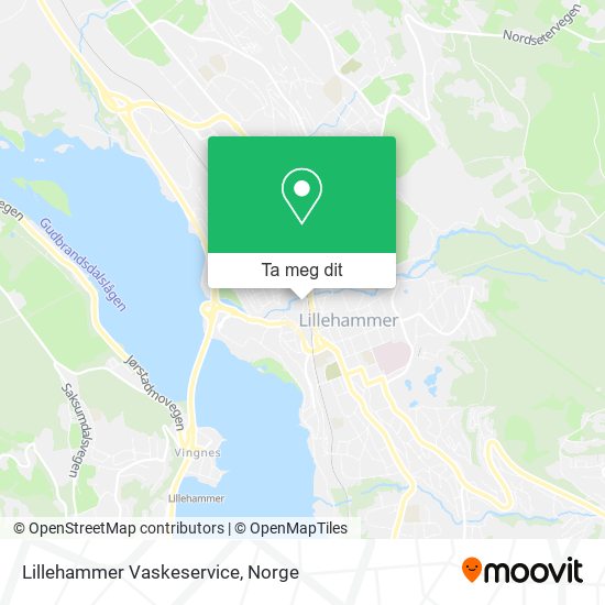 Lillehammer Vaskeservice kart