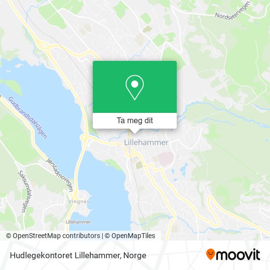 Hudlegekontoret Lillehammer kart